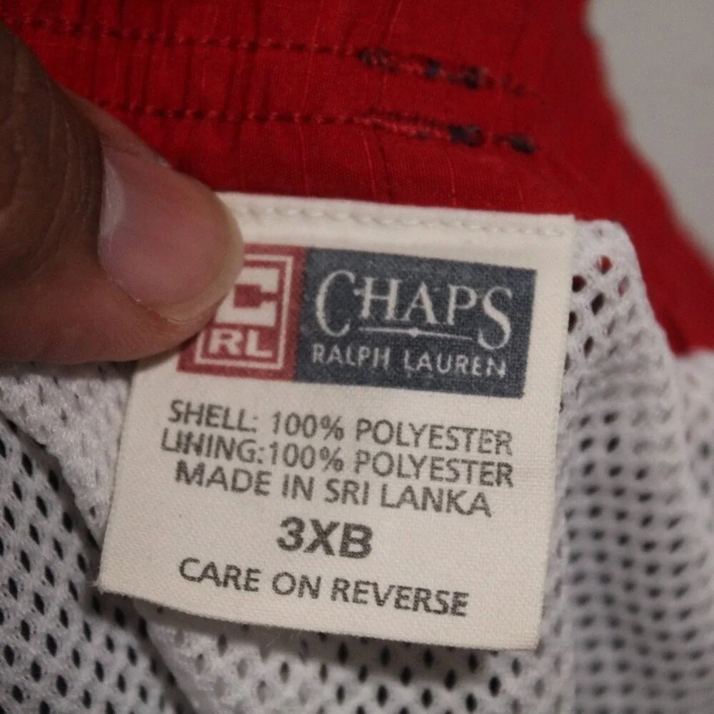 Chaps Ralph Lauren Men Blue Shorts Meshed Board Swimming Summer Size 3XB